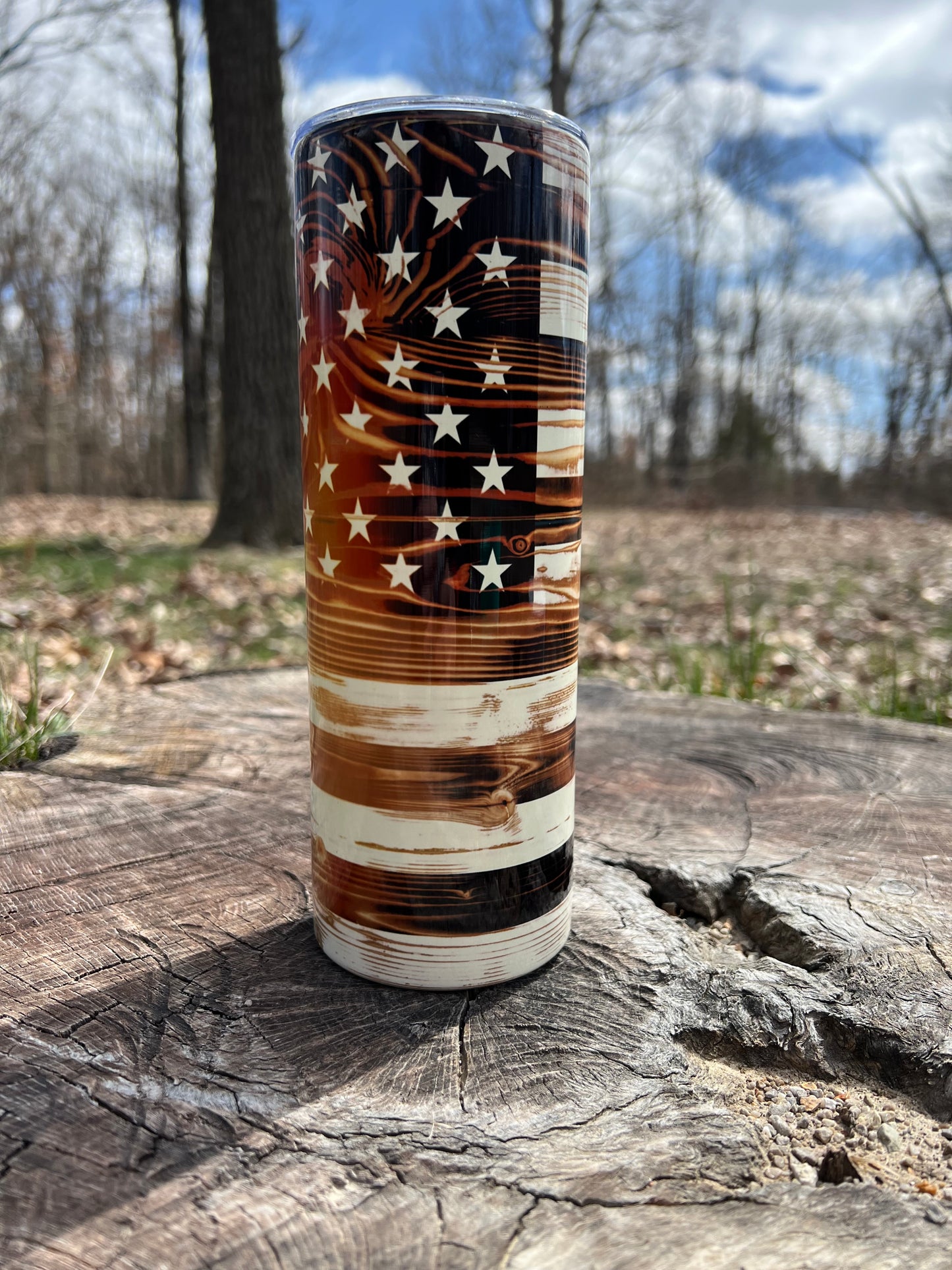 Wooden American Flag