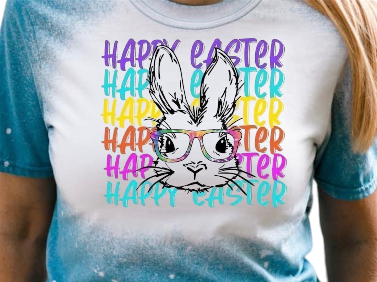 Happy Easter With Bunny with Glasses